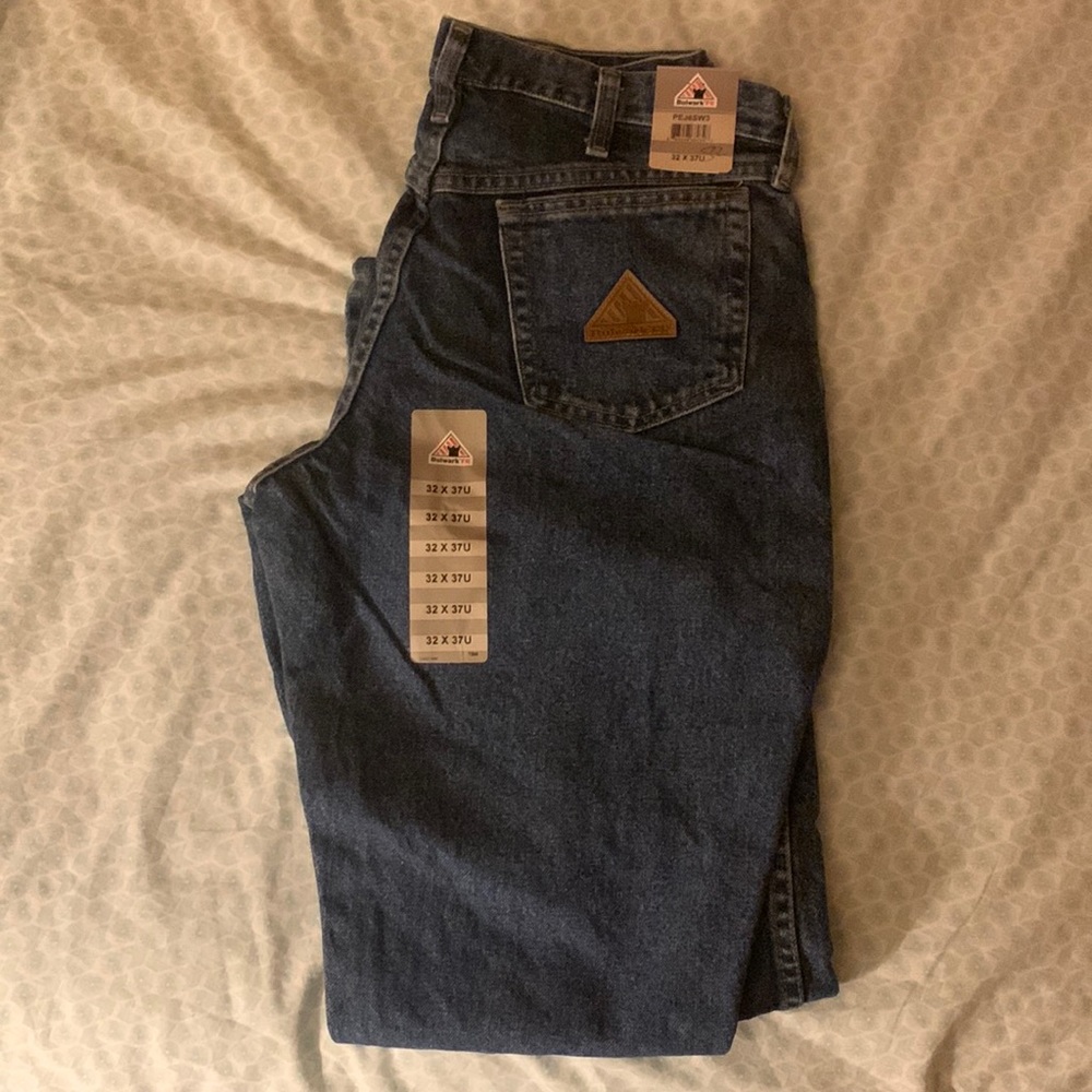 Bulwark FR PEJ6 Stone Washed Loose Fit Denim Jeans